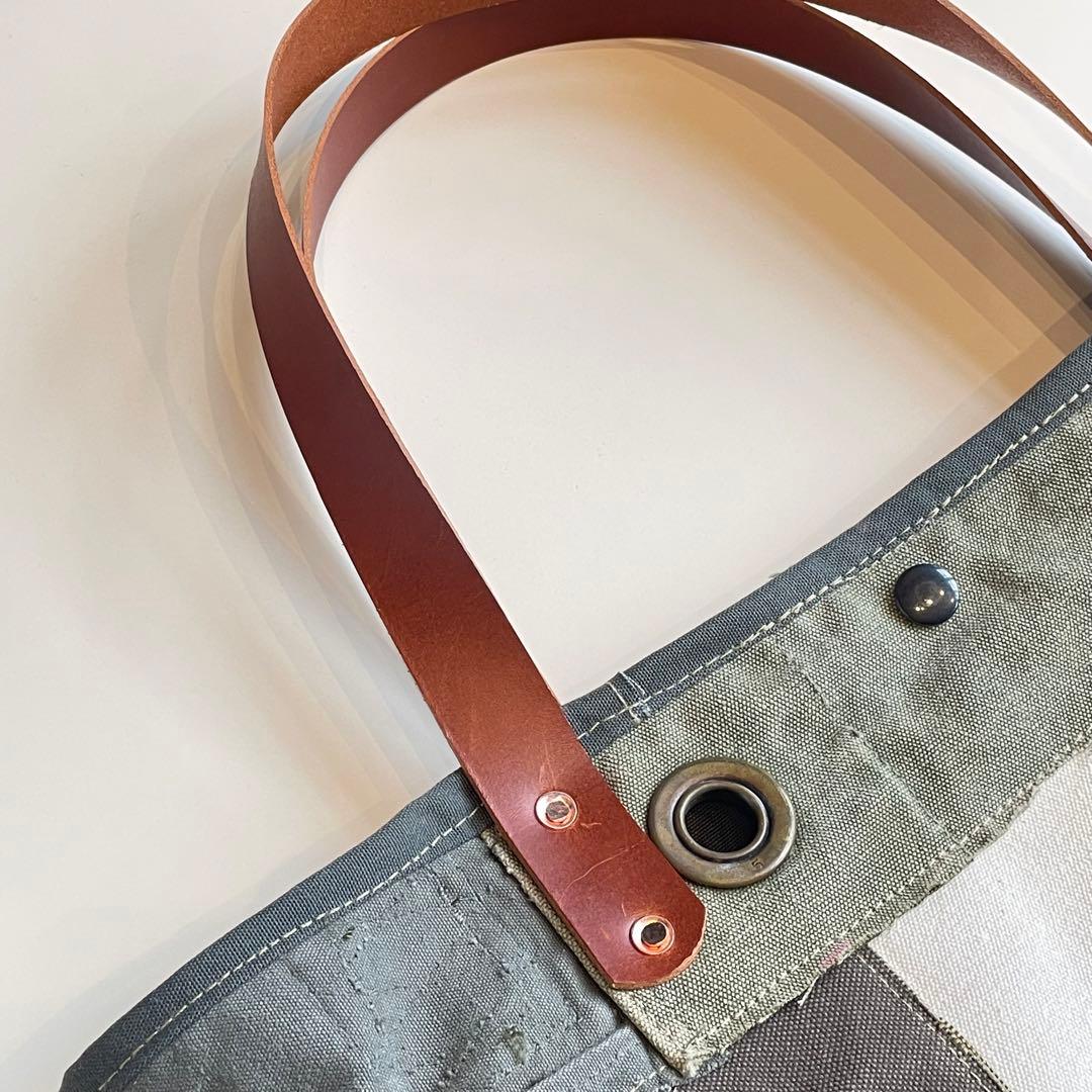 【ビンテージ】トートバッグ　ミリタリー　パッチワーク　アメリカ軍　60s