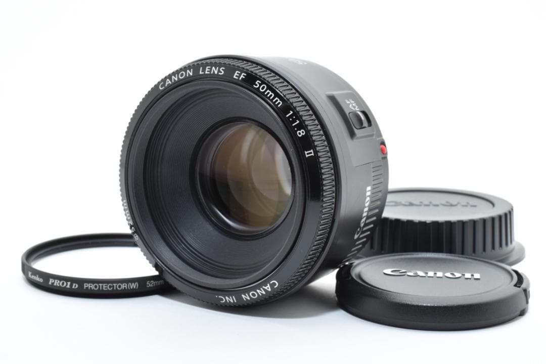超美品 Canon EF カメラレンズ 50mm f1.8 II キヤノン
