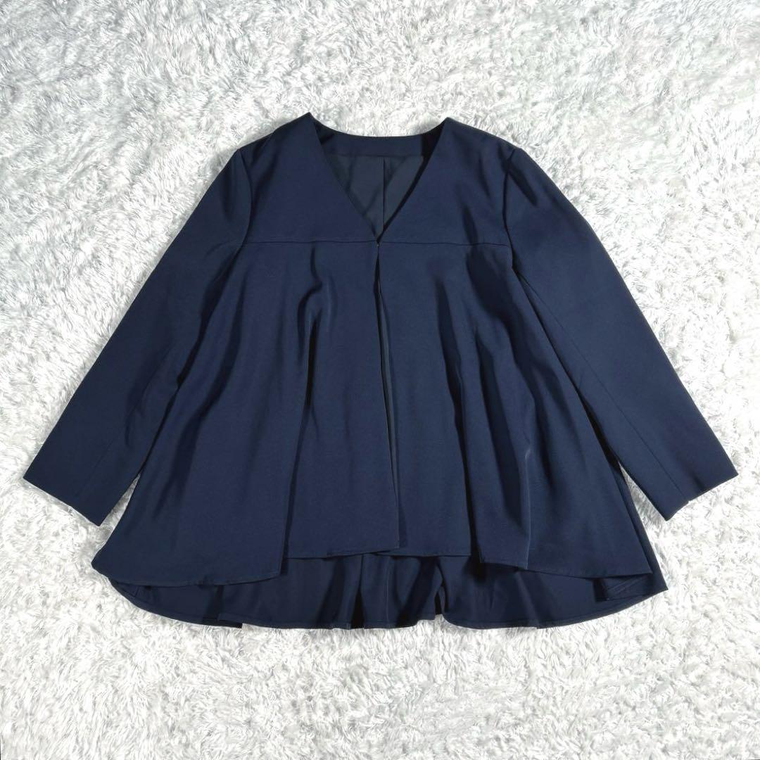 【3点セット・大きいサイズ LL】　カラルス　パンツスーツ　セットアップ　紺