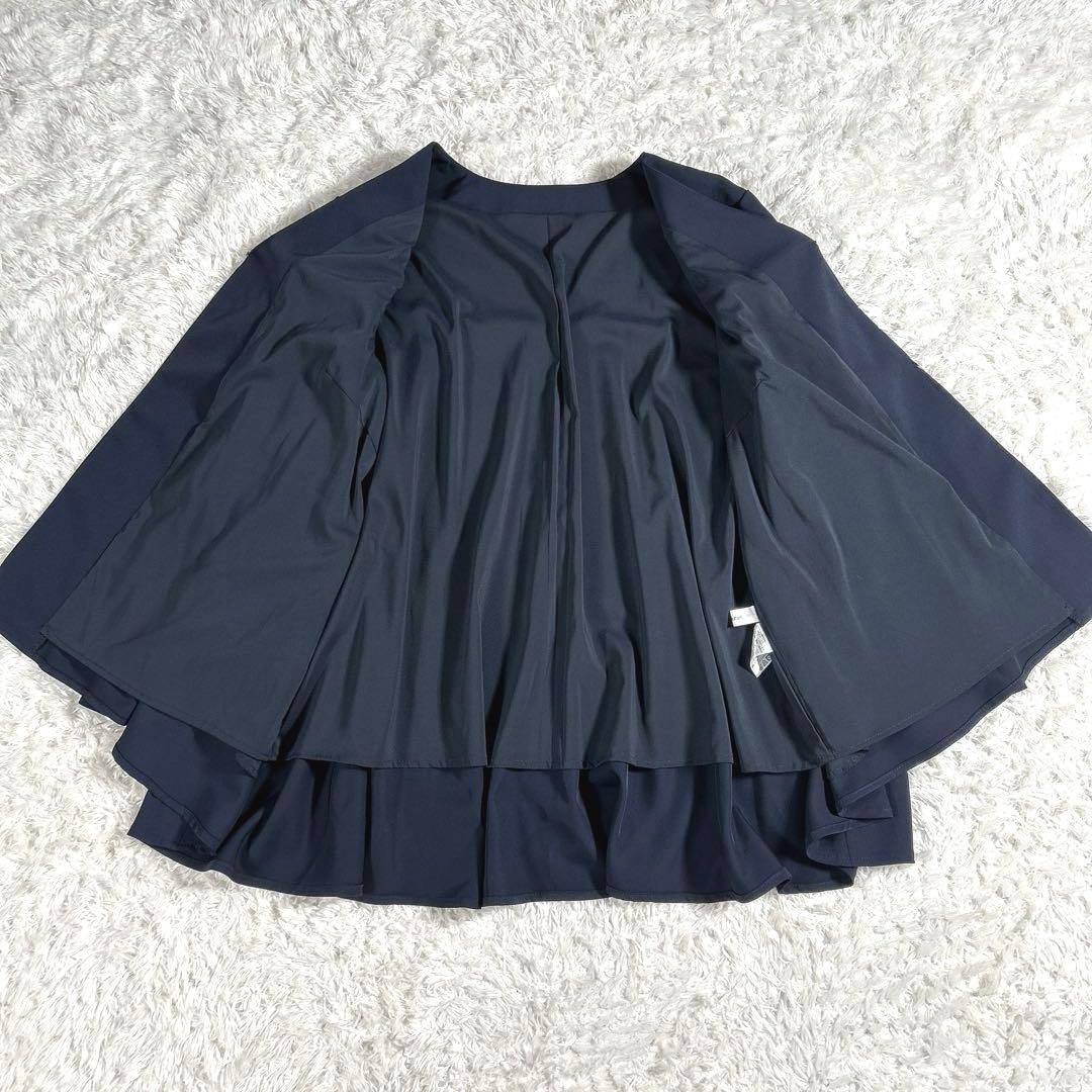 【3点セット・大きいサイズ LL】　カラルス　パンツスーツ　セットアップ　紺