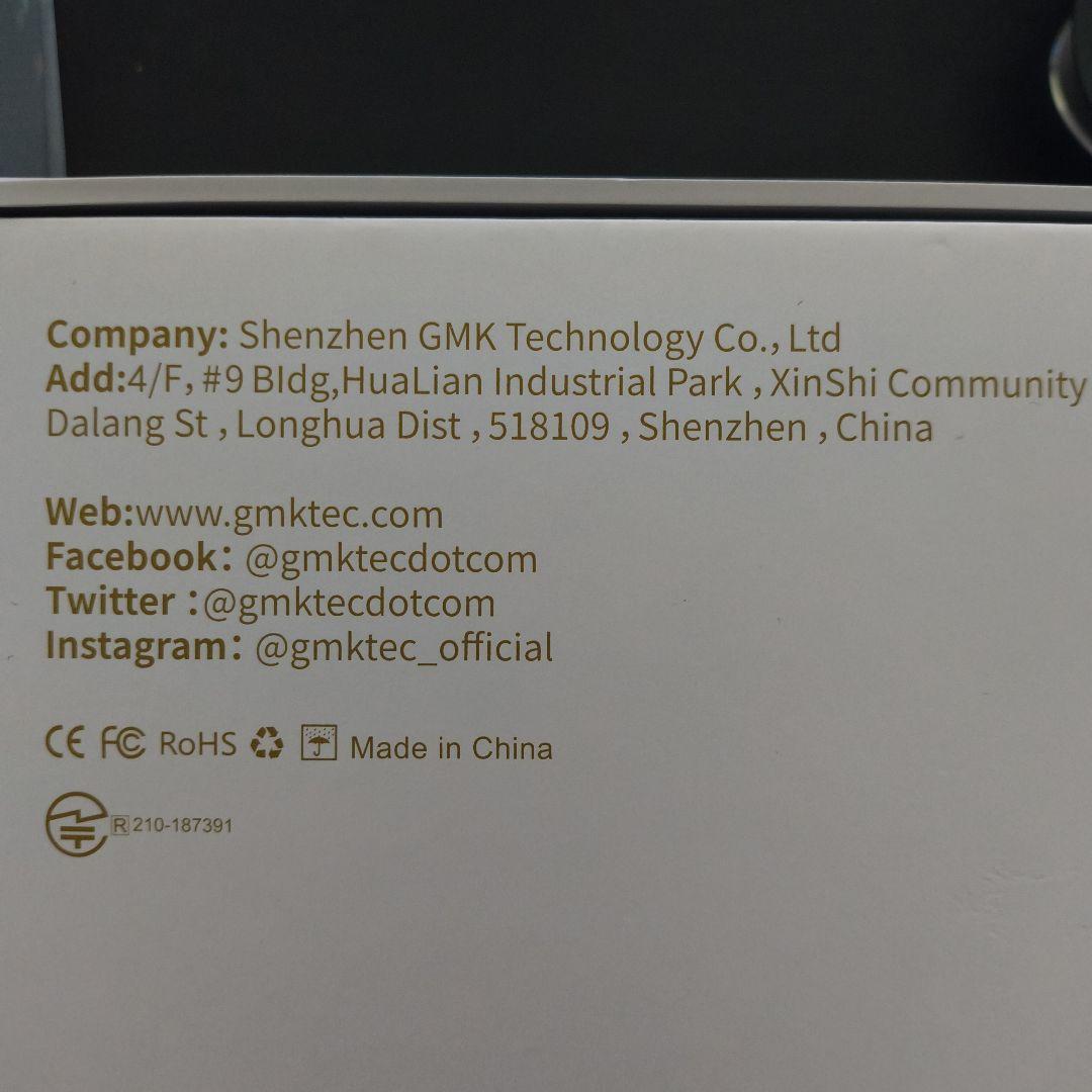 【新品】GMKtec K9 ミニPC（OSあり、ストレージ1TB、メモリなし）