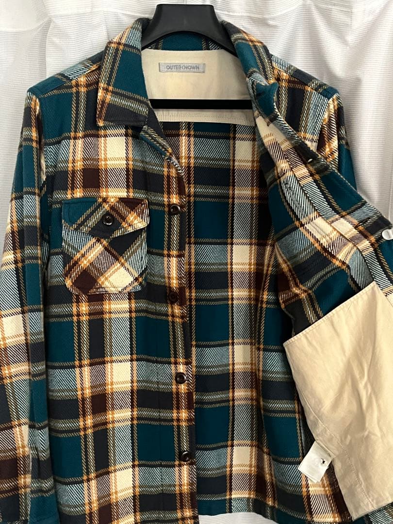 OUTERKNOWN アウターノウン ネルシャツ シャツジャケット M