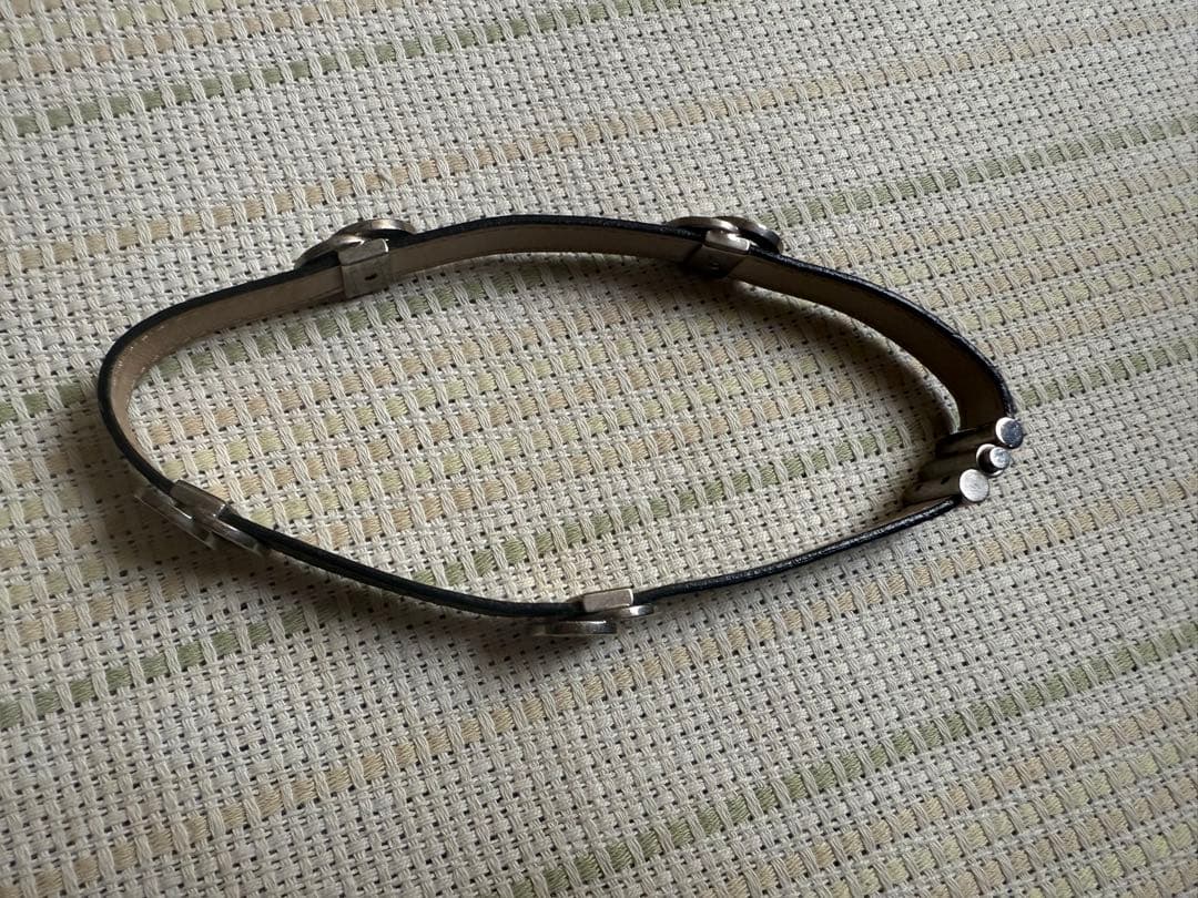 【値下げ中】ブルガリ　黒のレザーブレスレット