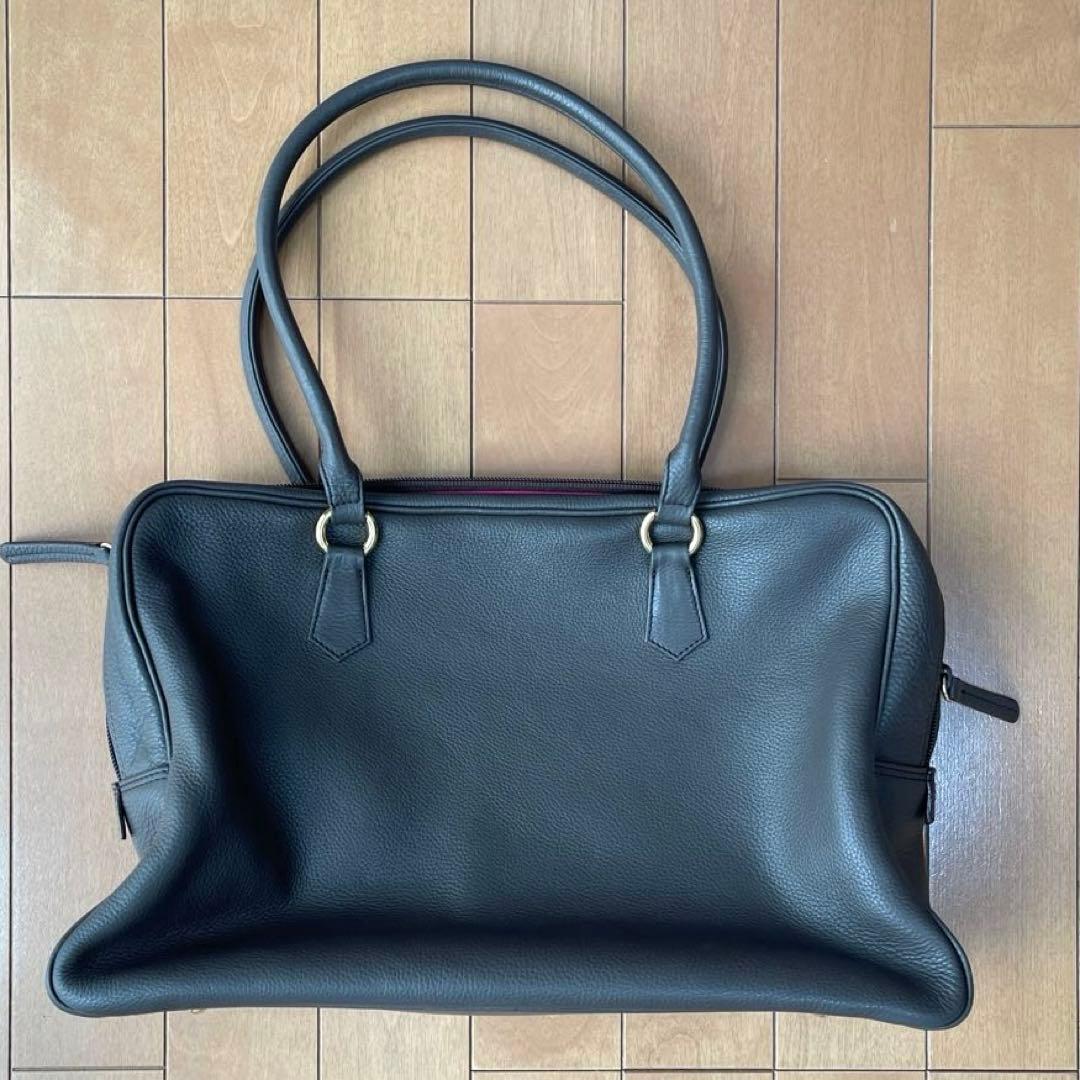 【極美品・A4可】濱野皮革工藝 HAMANO エヴィ ボストン ラージ