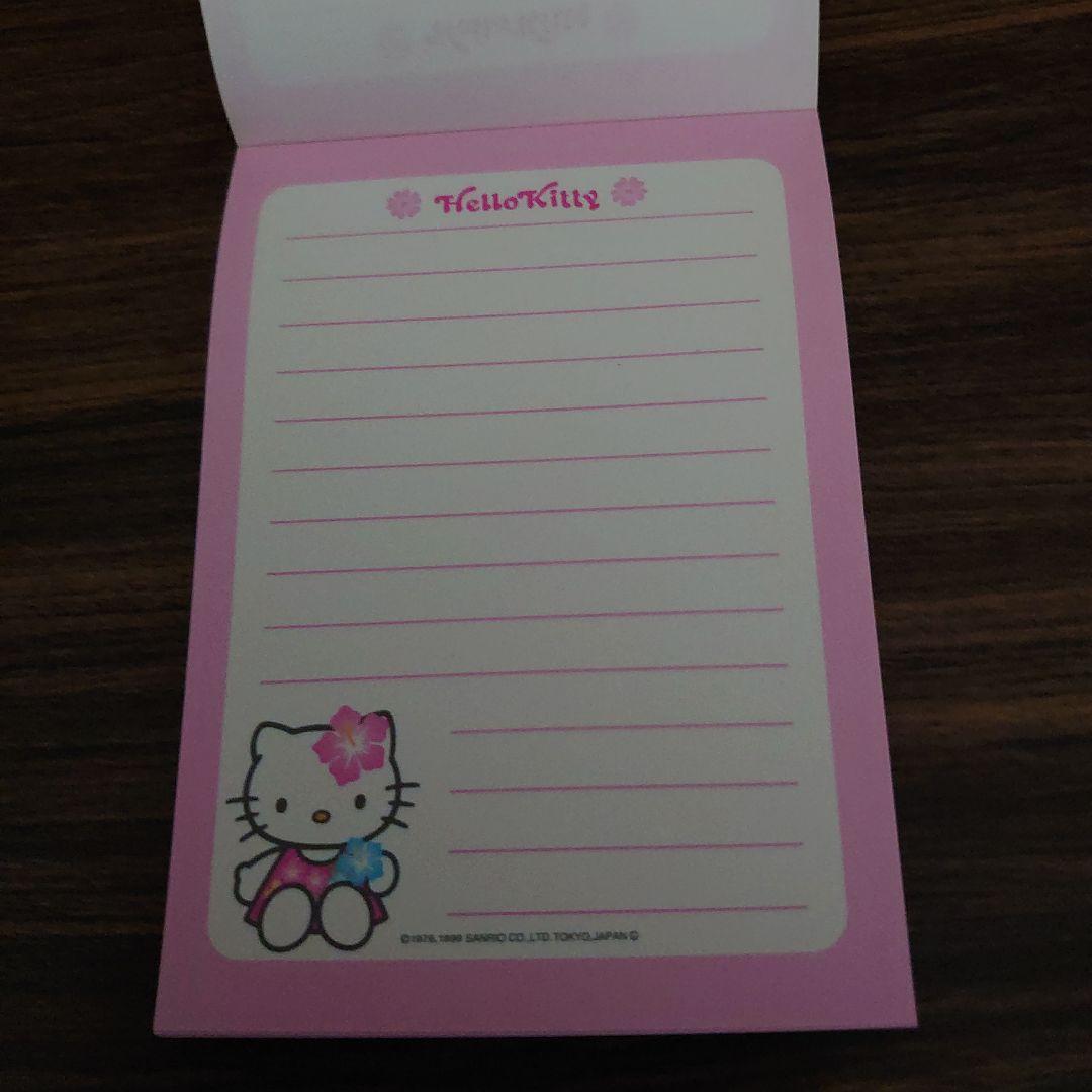 ⭐*)様 新品未使用♡ハローキティハイビスカスメモピンク