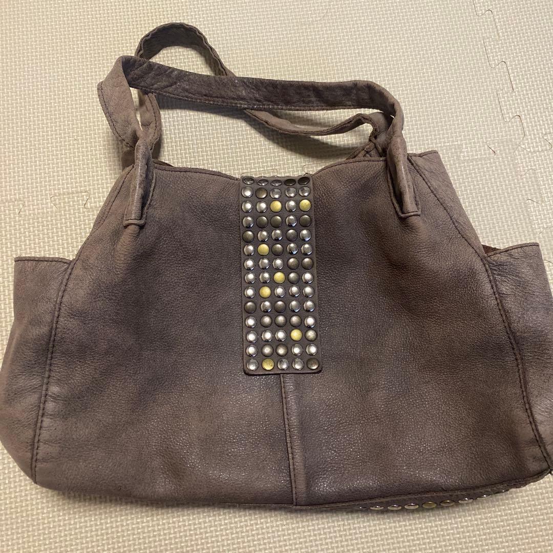 TRES スタッズ　レザー　ハンドバッグ　Y2K