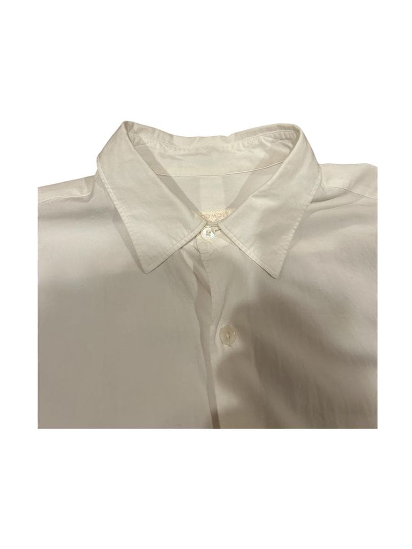 19aw COMOLI コモリシャツ コットン長袖シャツ