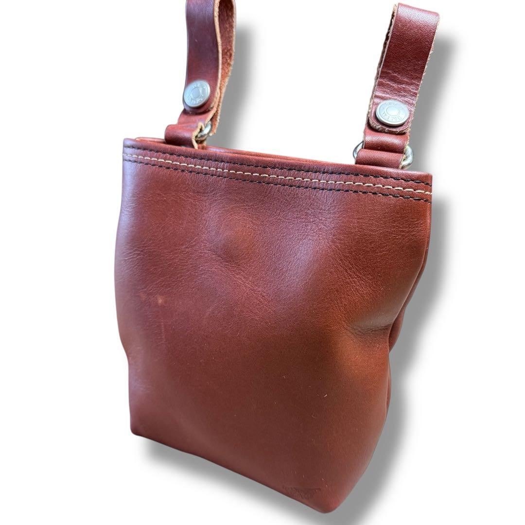 美品 RED WING ウエストポーチ ベルトポーチ レッドブラウン 本革