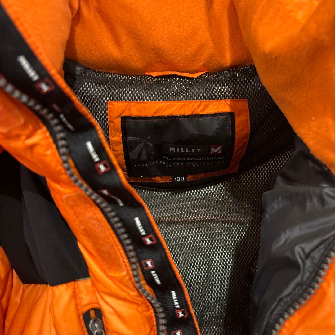 【美品】 MILLET ミレー フードダウンジャケット メンズL 極暖