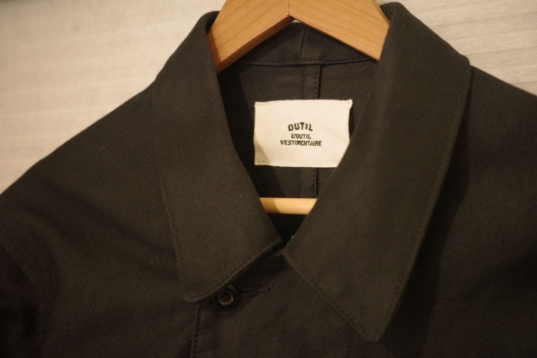 OUTIL VESTE VEAUNE モールスキンジャケット 黒　サイズ2