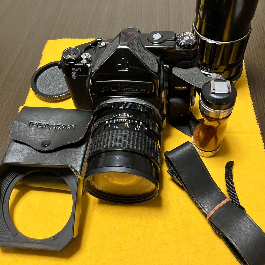 PENTAX67TTLカメラ+SMC75mm+200mmレンズセット料金