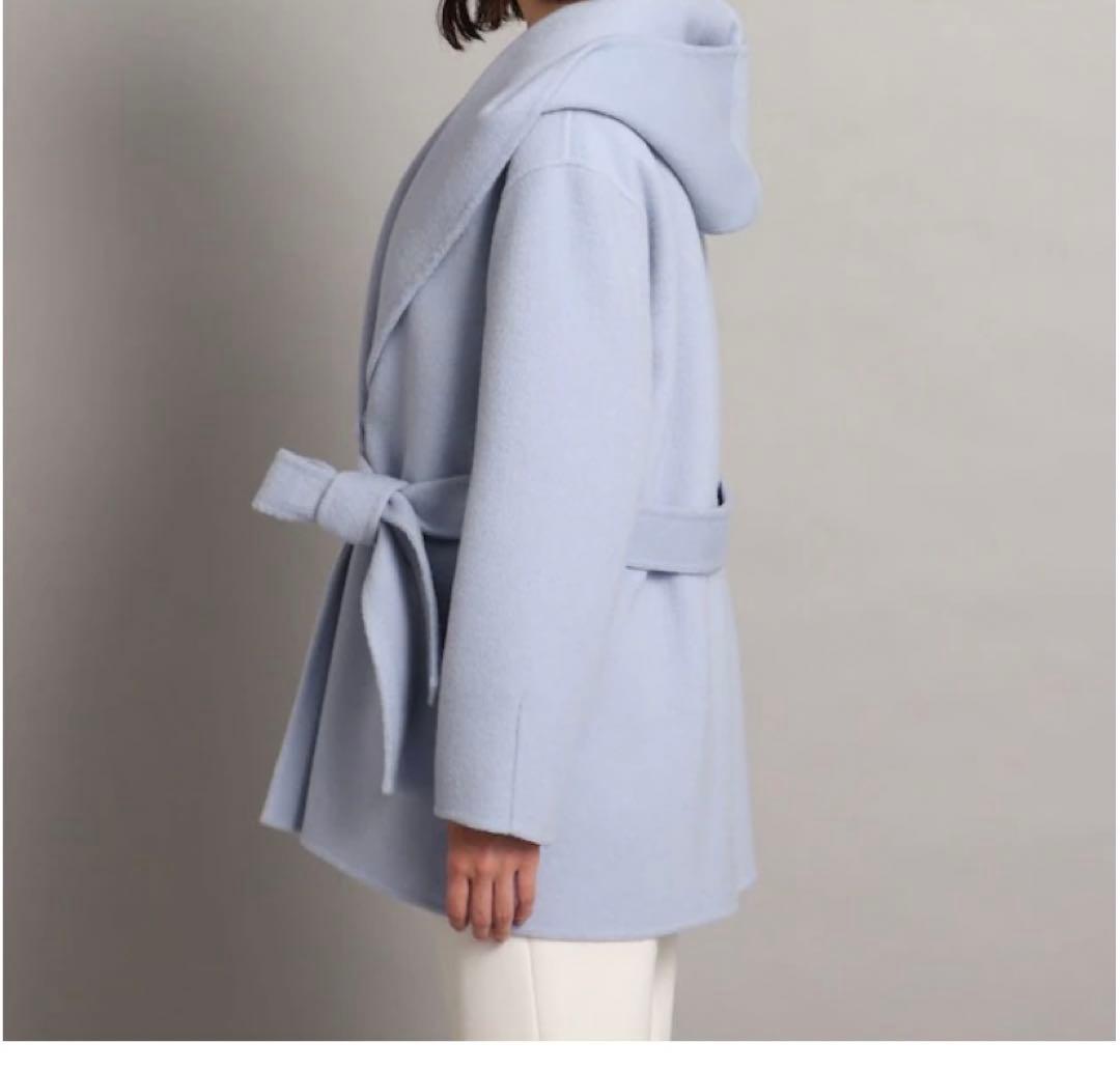 COUP DE CHANCE リバー仕立てミドル丈コート