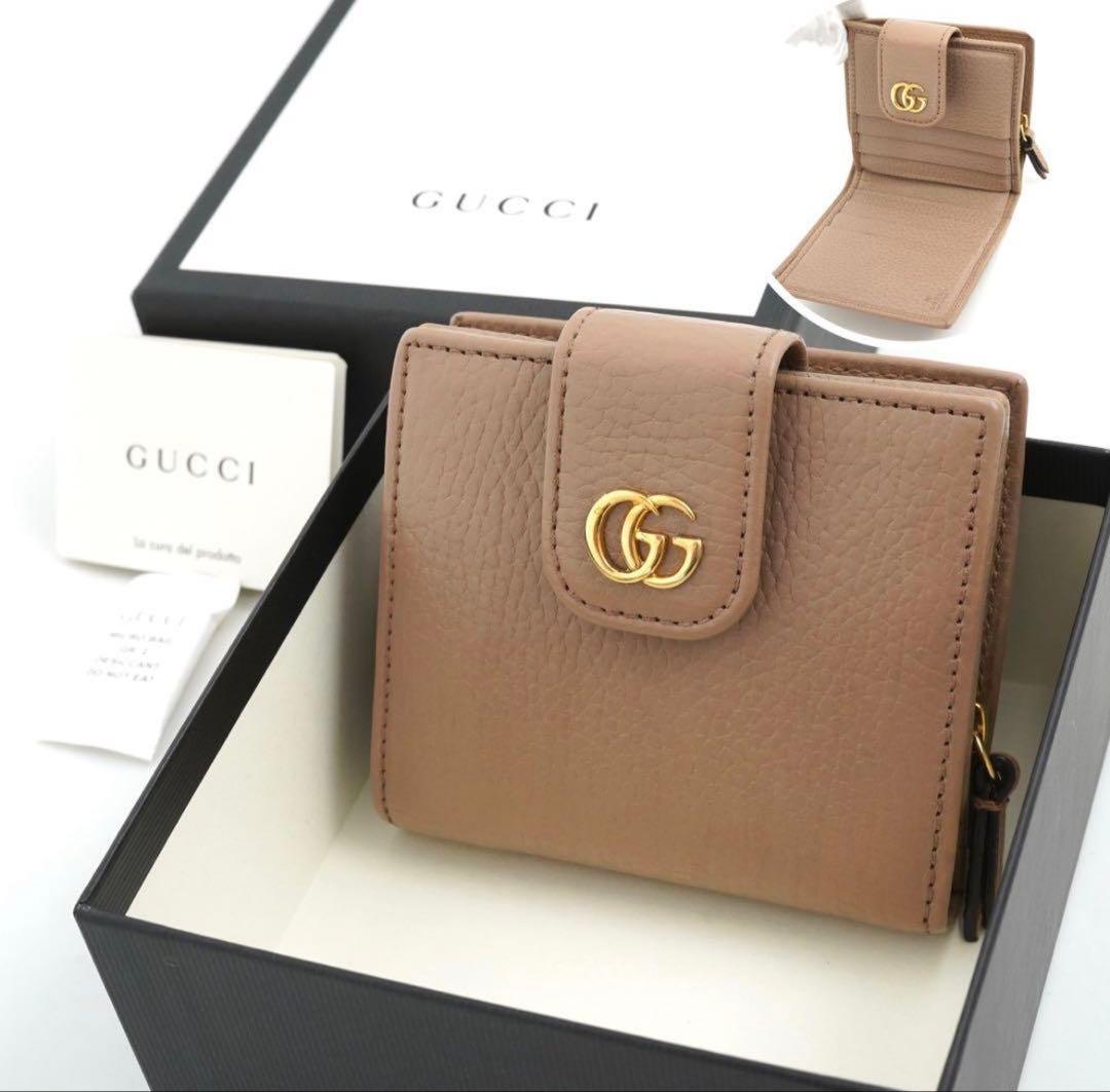 ✨未使用展示品✨　GUCCI ミニ財布　マーモント　二つ折り　GG