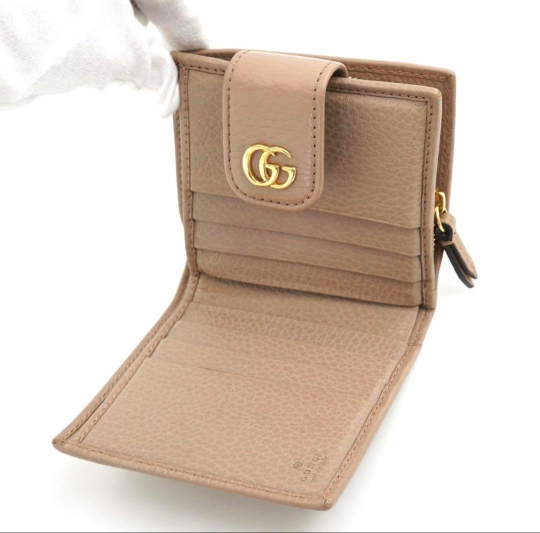 ✨未使用展示品✨　GUCCI ミニ財布　マーモント　二つ折り　GG