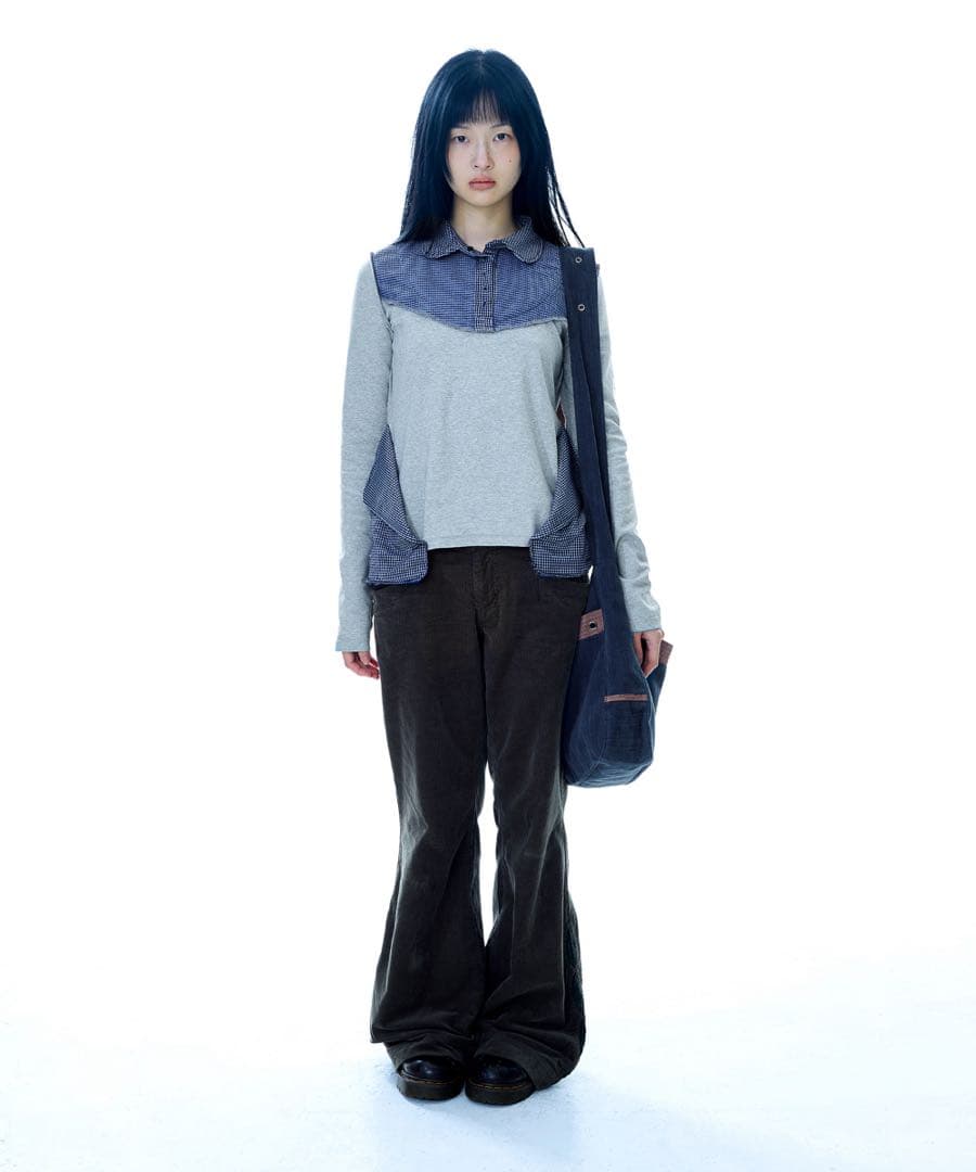 トップス COYSEIO REVERSIBLE COLLAR LONGSLEEVES