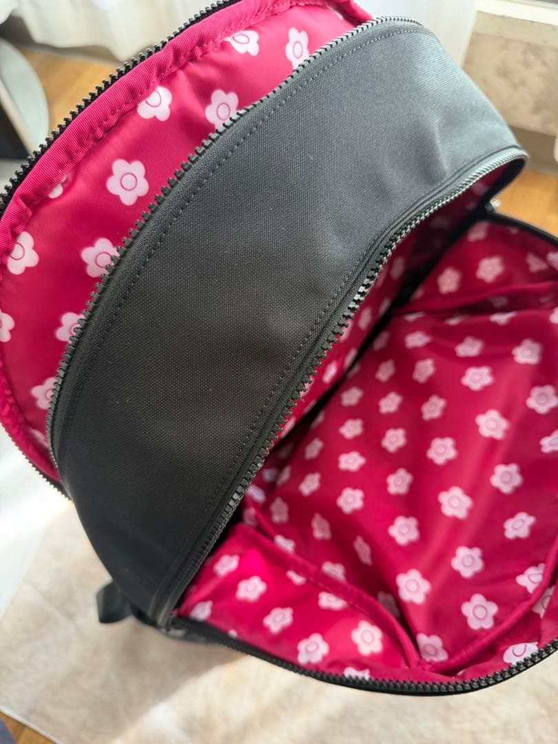 マリークワント　ブラックリュック・バックパック Ｌ