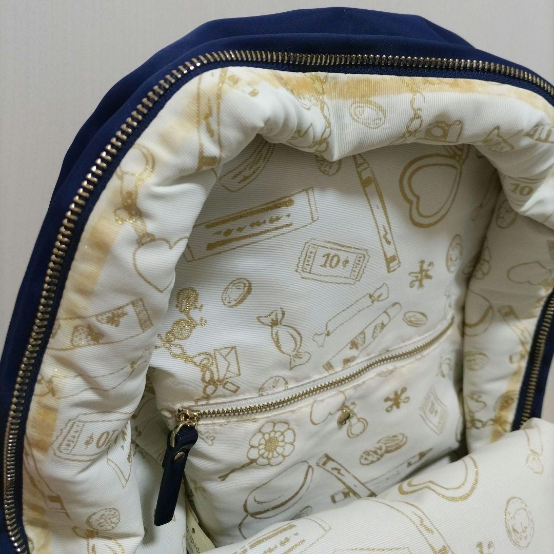 Kate Spadeガールネイビー リボン付きリュック