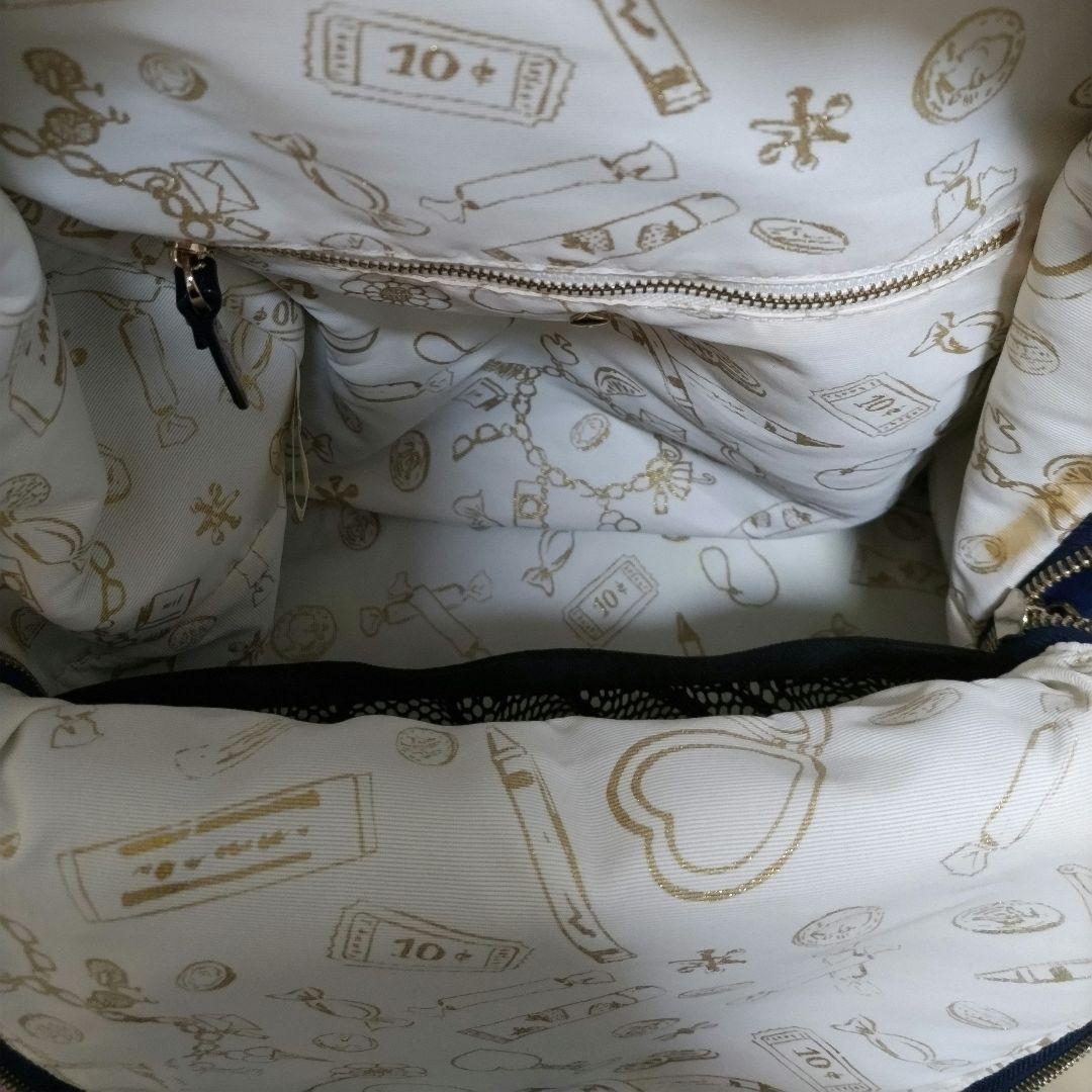 Kate Spadeガールネイビー リボン付きリュック