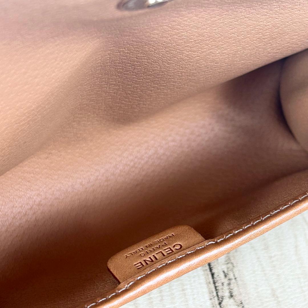 タニベン CELINE セリーヌ マカダム柄 化粧ポーチ バニティ