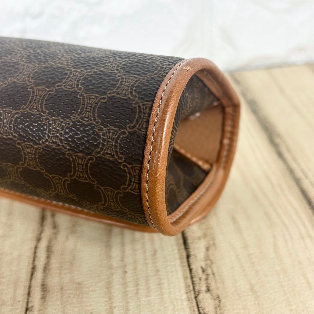 タニベン CELINE セリーヌ マカダム柄 化粧ポーチ バニティ