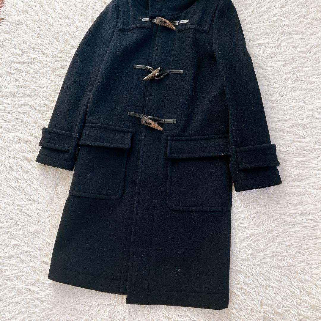 美品　HYKE ダッフルコート　ロングコート　ロング丈　トグル　ネイビー
