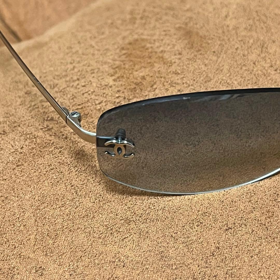 CHANEL シャネル ココマーク サングラス ブルー グラデーション4002