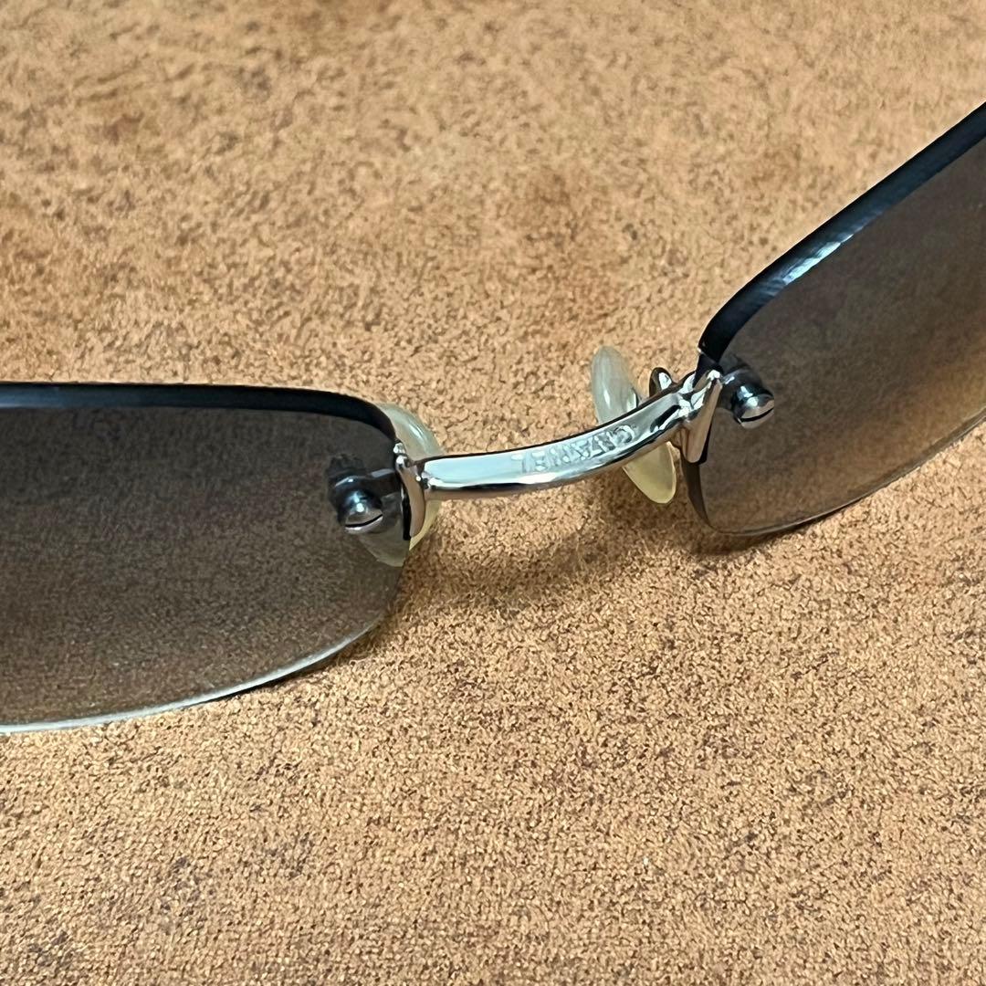 CHANEL シャネル ココマーク サングラス ブルー グラデーション4002