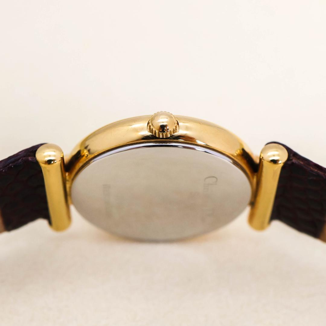 稼働 Christian Dior 腕時計 クラシカル ゴールド レザー2681