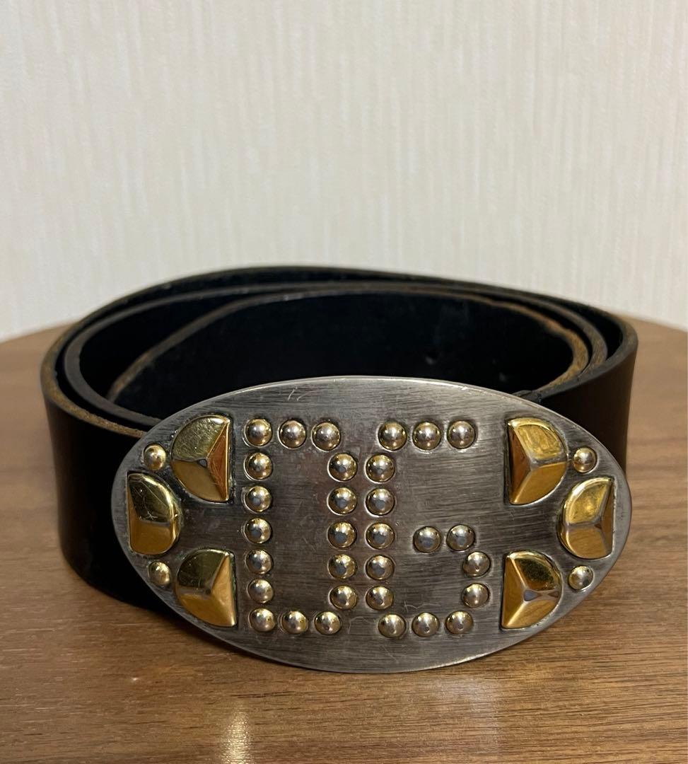 DOLCE&GABBANA ドルチェ&ガッバーナ オーバルスタッズ ベルト