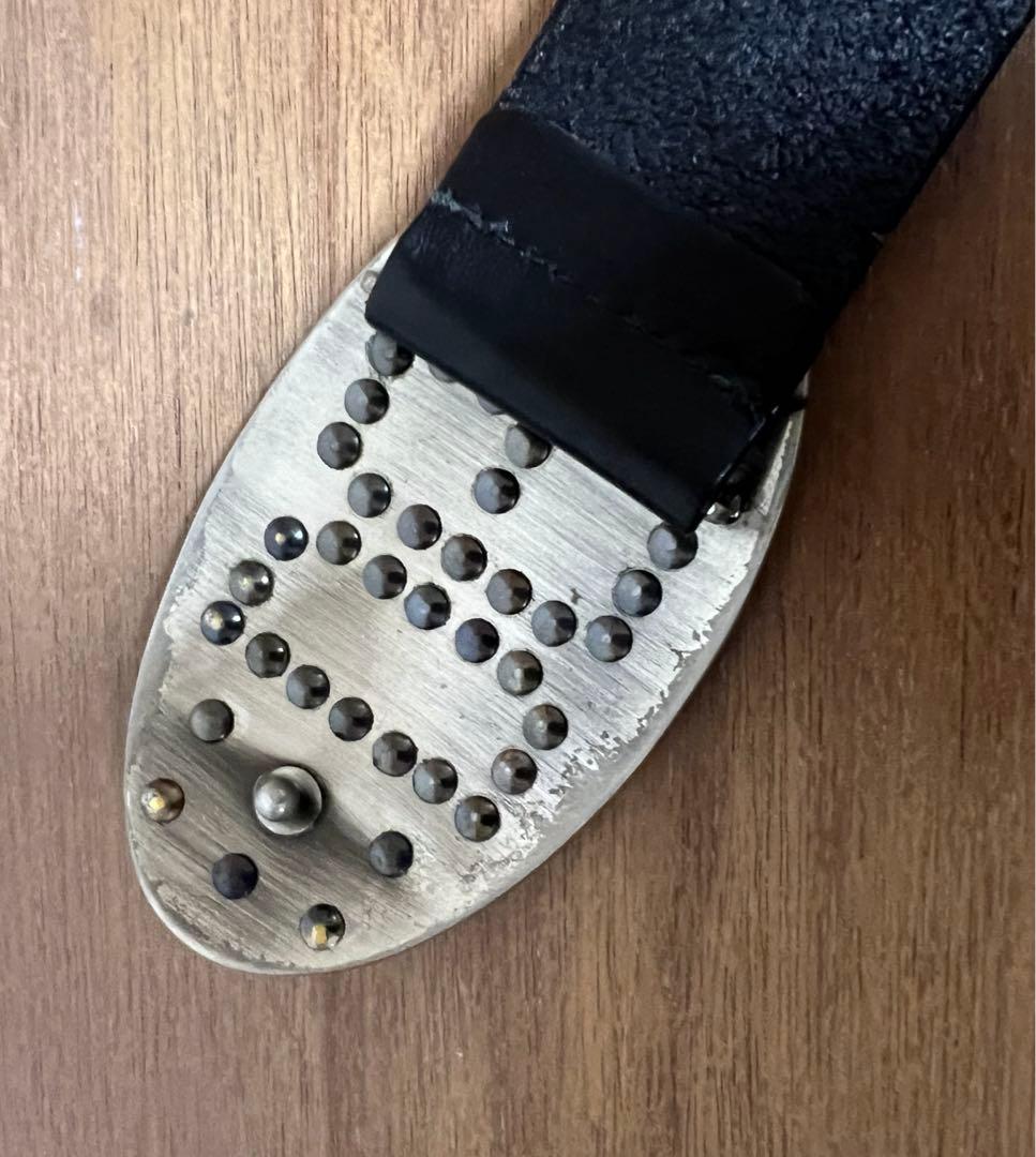 DOLCE&GABBANA ドルチェ&ガッバーナ オーバルスタッズ ベルト