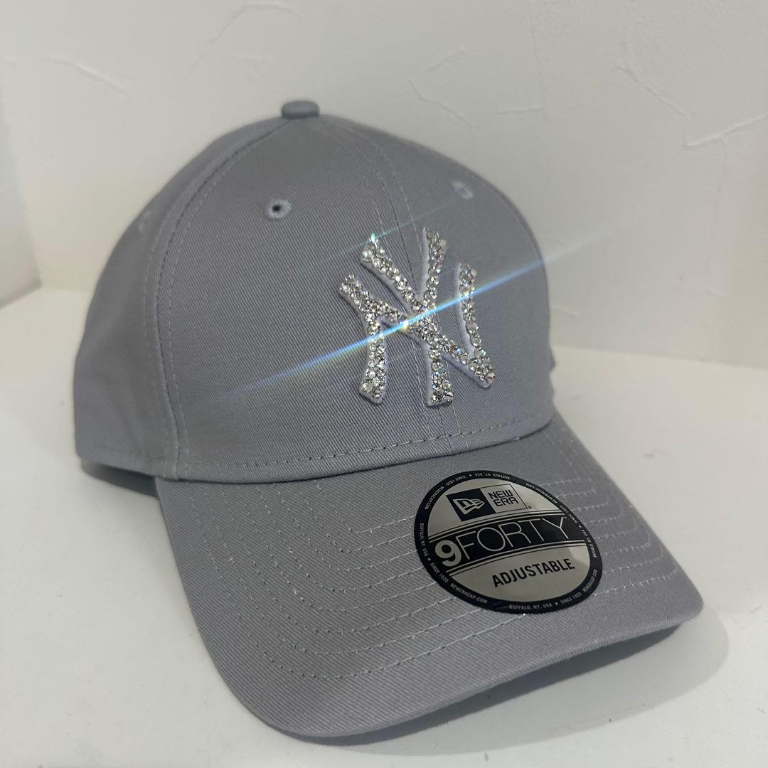 ニューエラ　スワロフスキー［NYグレー］ユニセックス　NEWERA