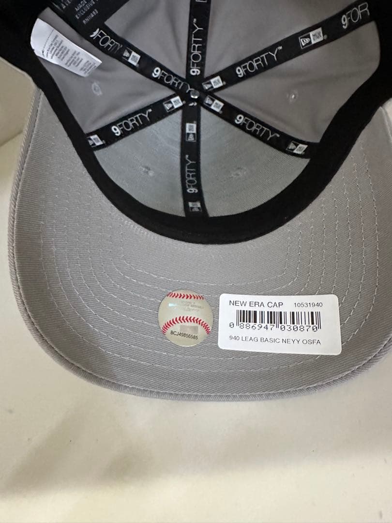 ニューエラ　スワロフスキー［NYグレー］ユニセックス　NEWERA