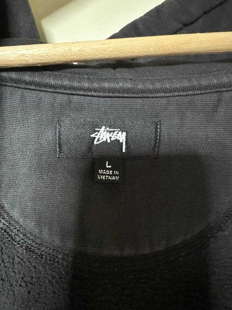 Stussy フルジップ パーカー ブラック ステューシー Lサイズ