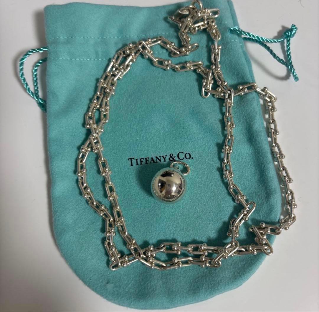 Tiffany&Co. ハードウェア　スモール　ラップ　ネックレス　シルバー