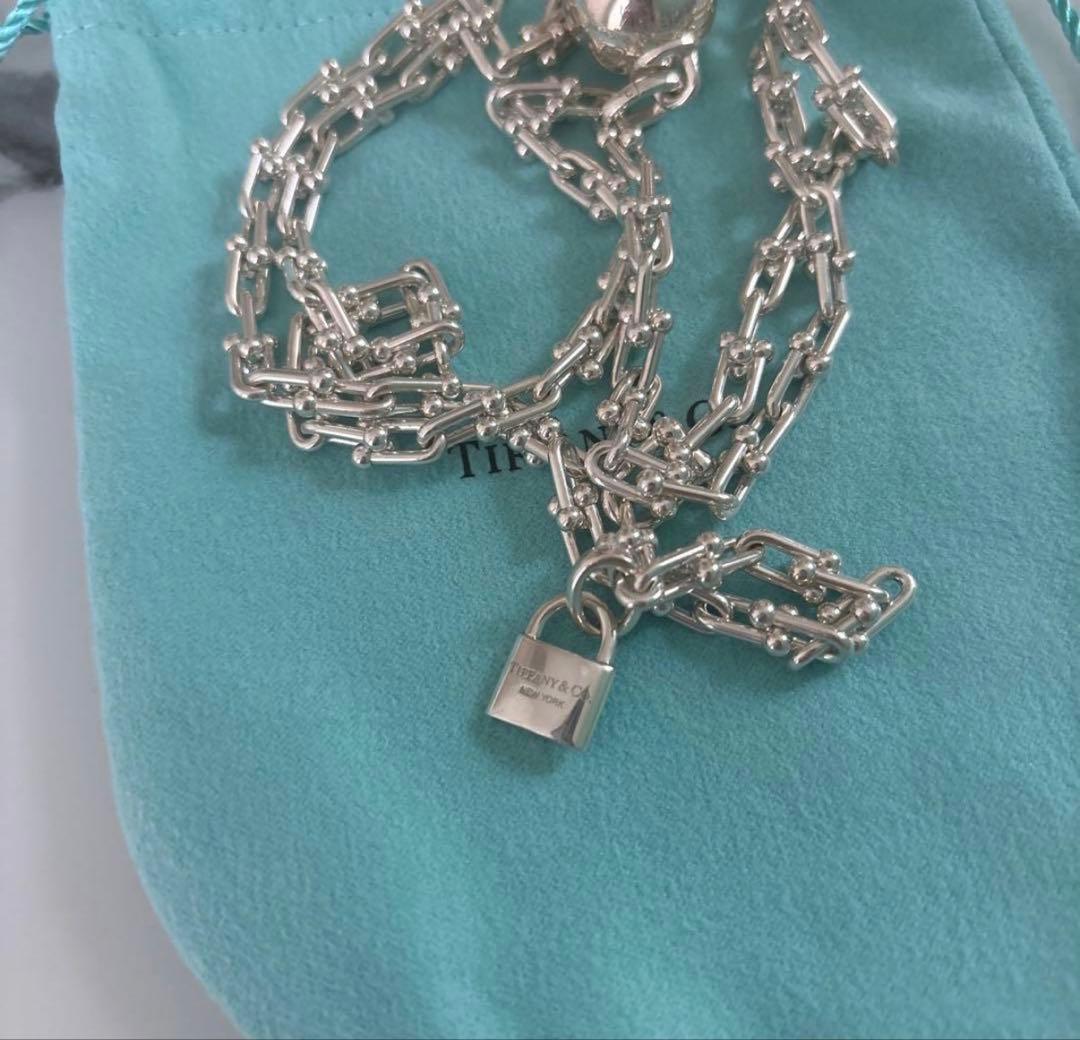 Tiffany&Co. ハードウェア　スモール　ラップ　ネックレス　シルバー