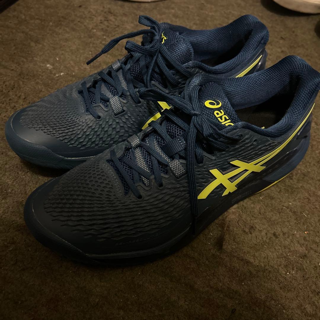 アシックス ゲルレゾリューション9 AC 27.5cm 超美品 テニスシューズ