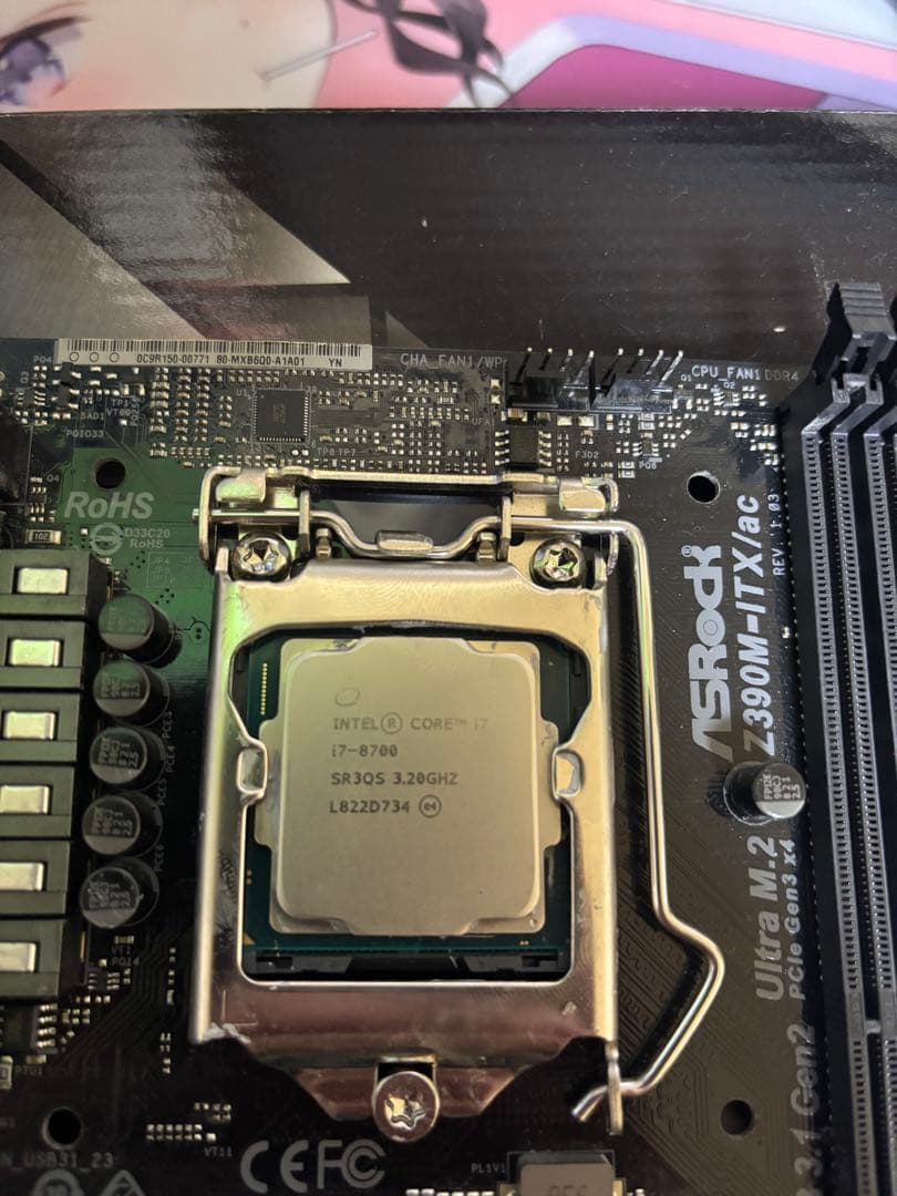 ASRock Z390M-ITX/ac i7 8700セット　mini itx