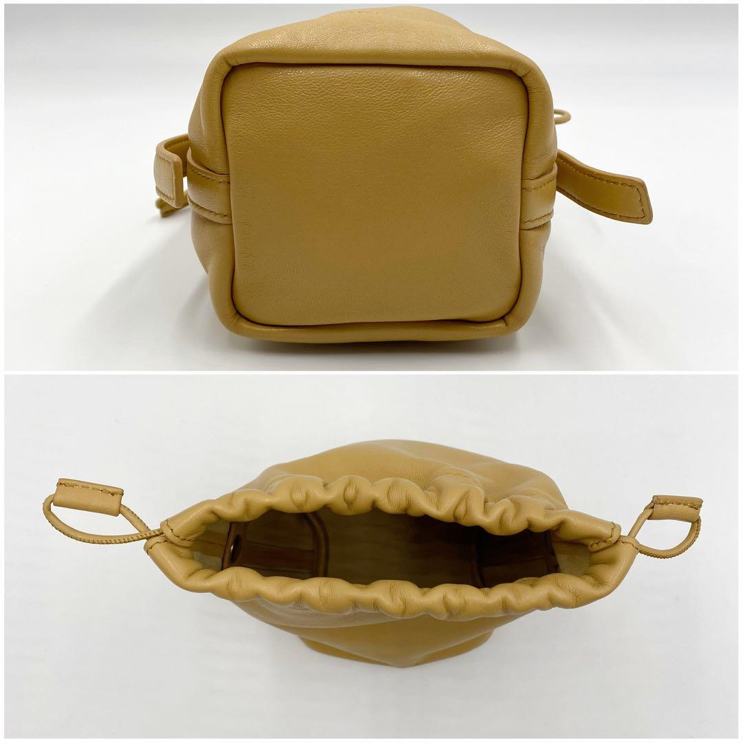 専用★JIL SANDER ジルサンダー 巾着型 ポーチ レザー★047