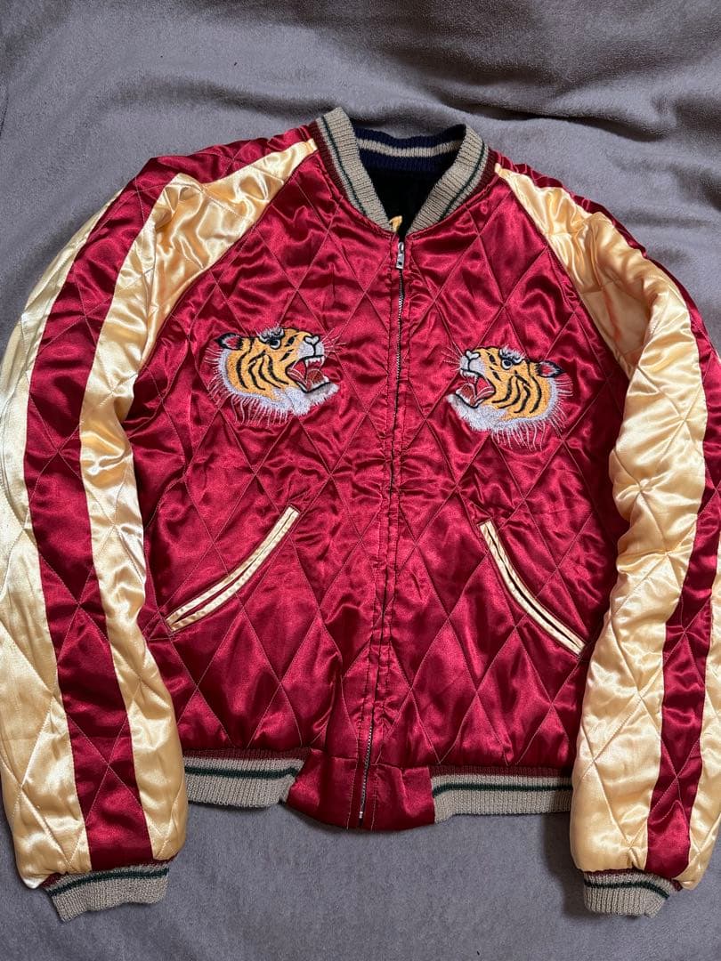 美品 ２面用 テーラー東洋 虎 アロハハワイ 日本限定スカジャン vintage