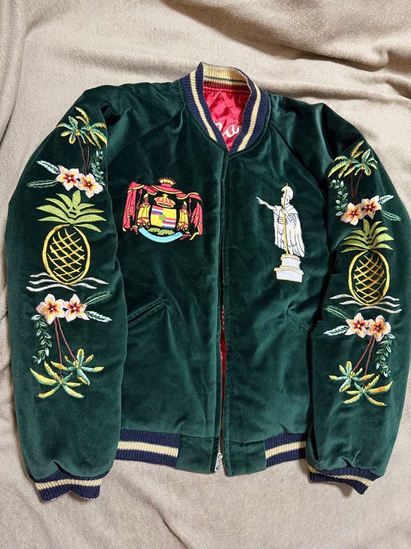 美品 ２面用 テーラー東洋 虎 アロハハワイ 日本限定スカジャン vintage