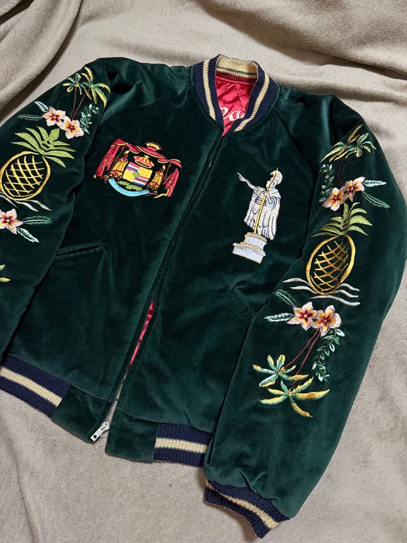 美品 ２面用 テーラー東洋 虎 アロハハワイ 日本限定スカジャン vintage