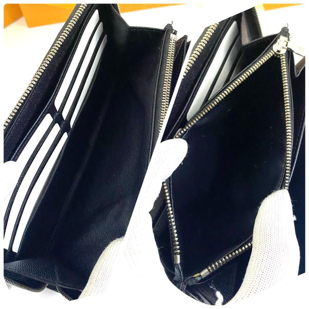 ルイ ヴィトン◎ジッピーオーガナイザー エピ ノワール ラウンドファスナー 黒