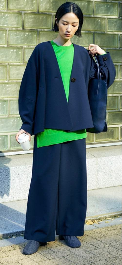 enfold 上下セット　ネイビー　38サイズ