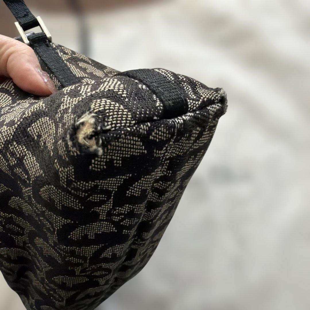 ディオール dior トロッター 黒 ハンドバッグ