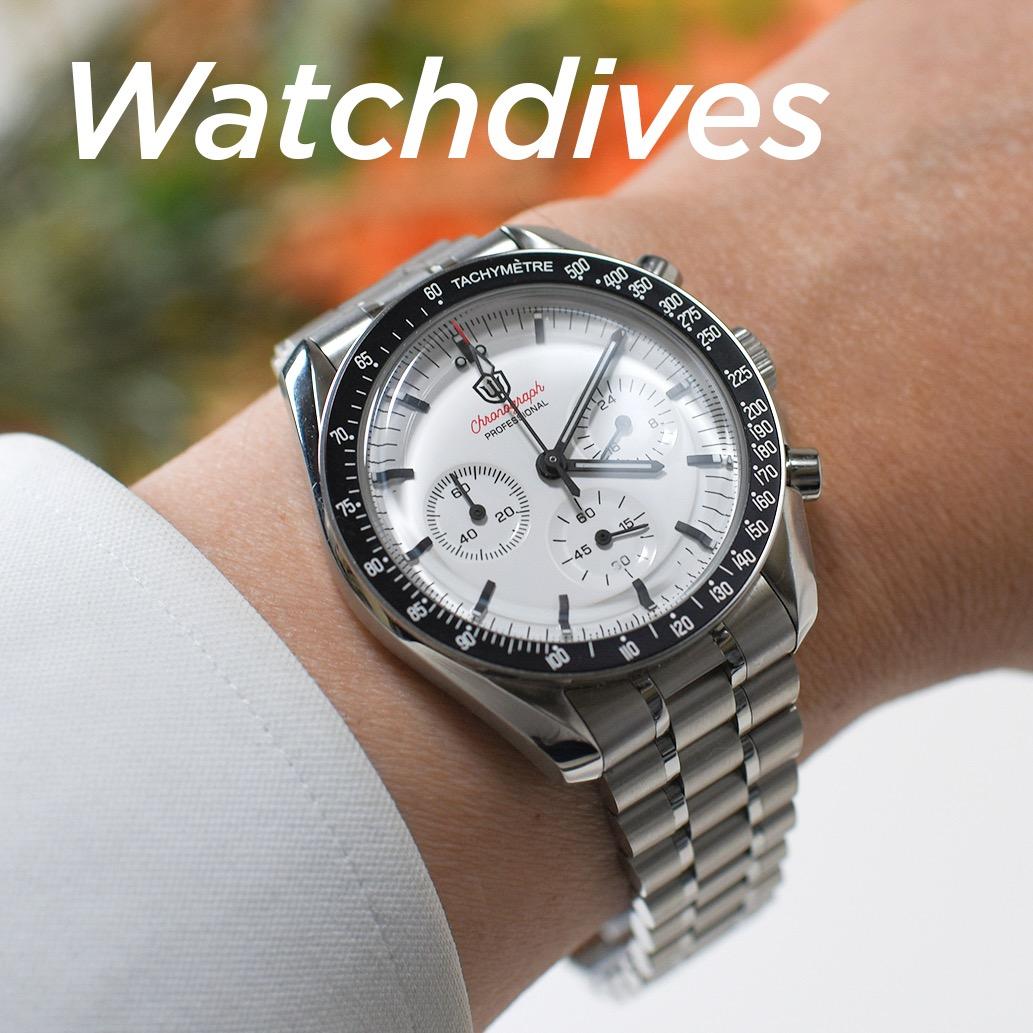 Watchdives WD1863 VK63 クロノグラフ クオーツ スピマス