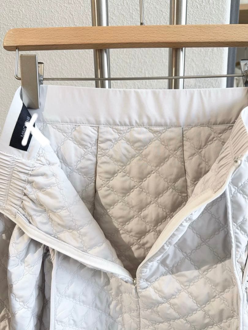 石井美保さんプロデュース キルティングフレアロングスカート miho ishii