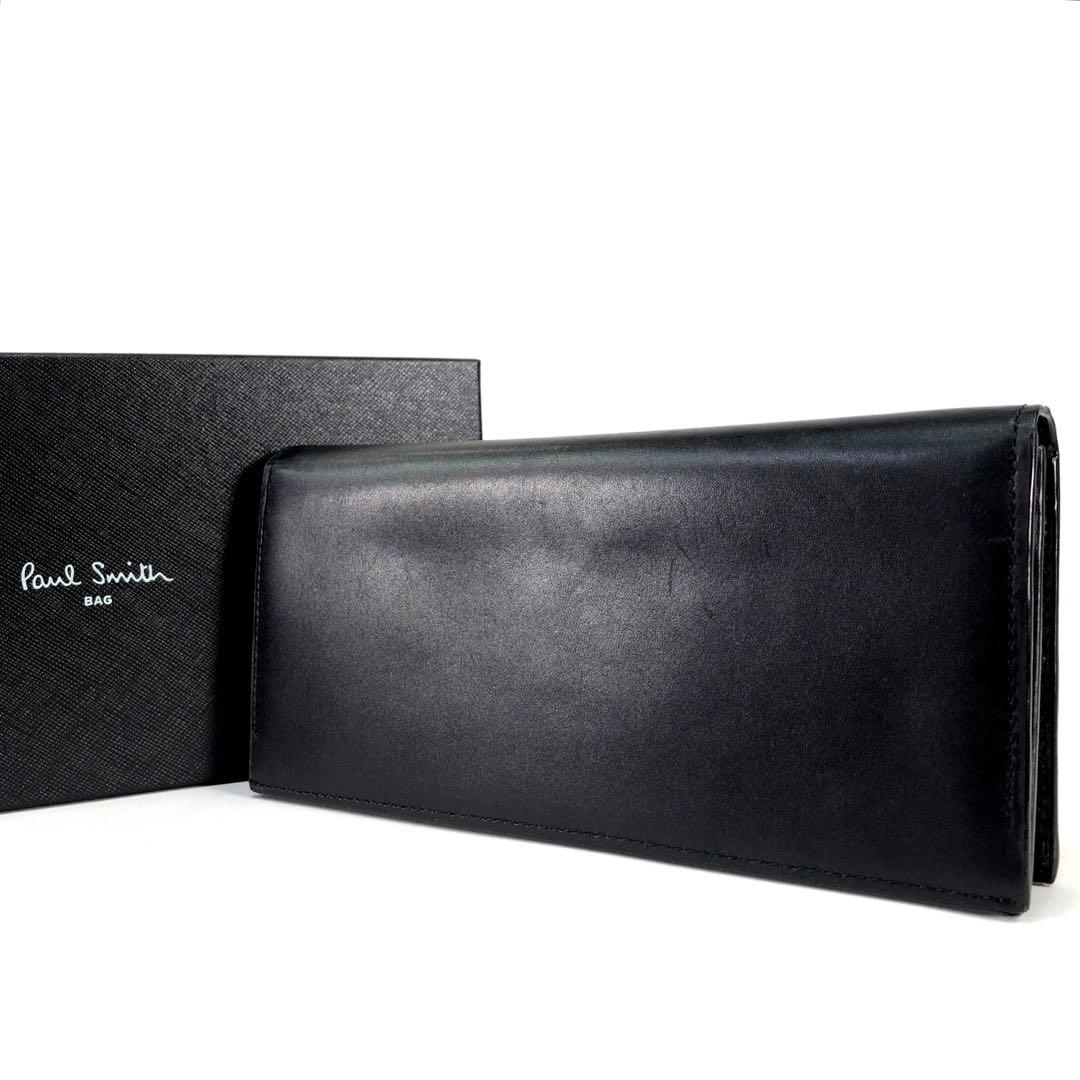 ◆高級レザー◆ 新品　ポールスミス 長財布　メンズ　ブラック　10C756