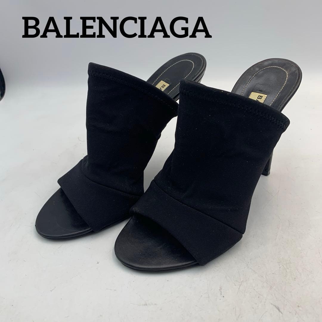T675 バレンシアガ サンダル 35 約22.5cm ブラック