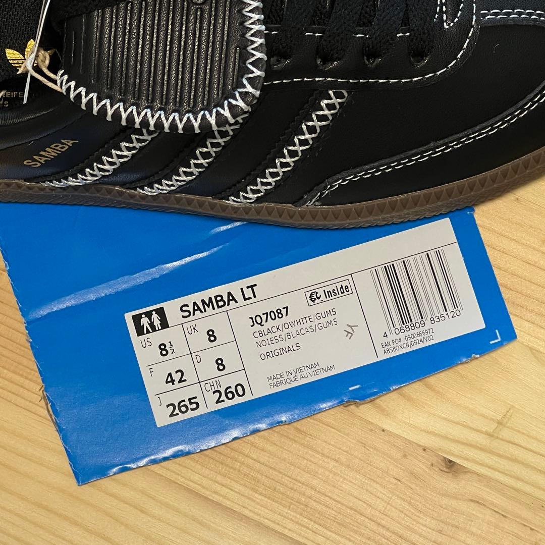 adidas Samba LT stitch core black26.5 新品