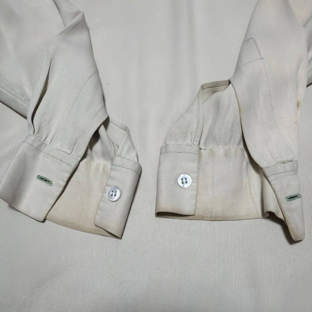 50s レーヨンシャツ　長袖　ビンテージ